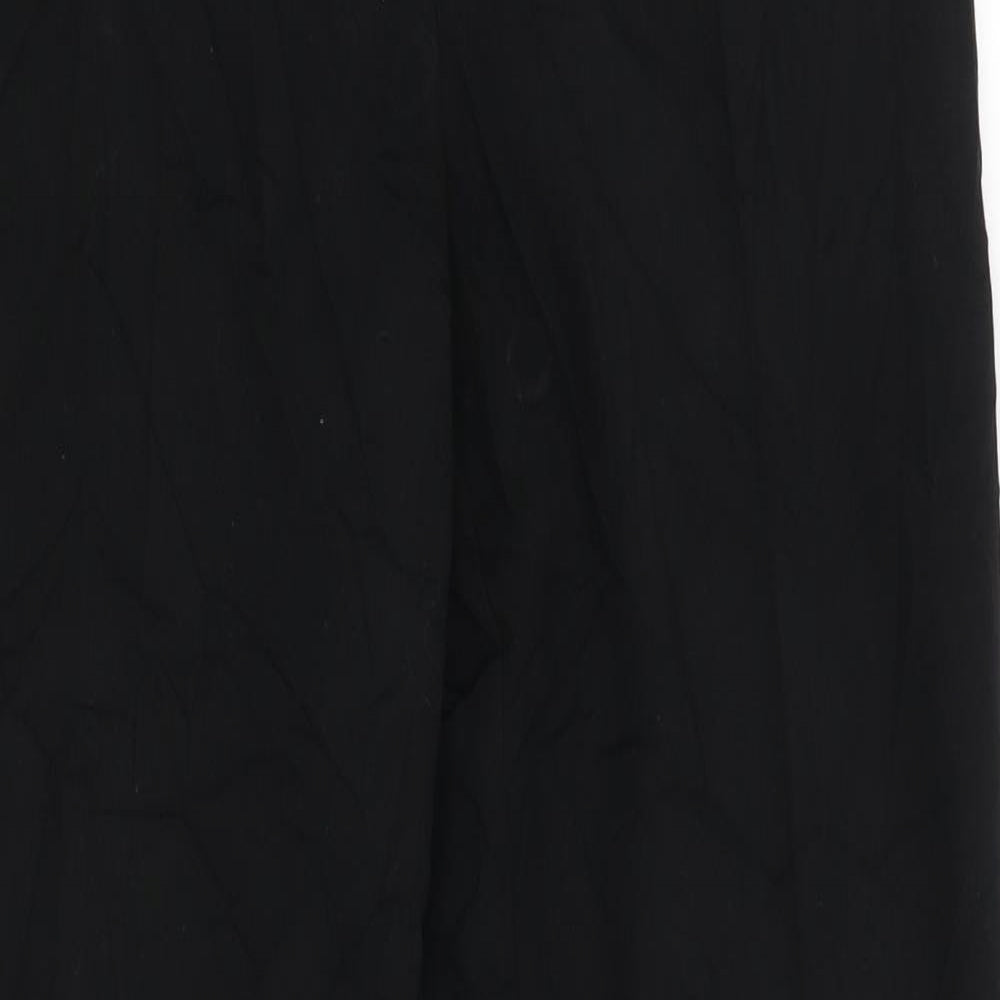 Womens UK Size 8 NEXT Regular Fit Windbreaker Black Trousers