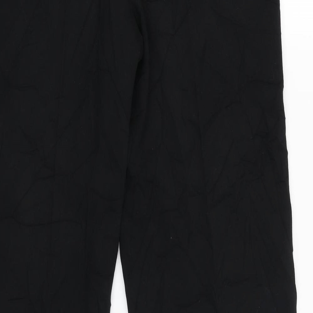 Womens UK Size 8 NEXT Regular Fit Windbreaker Black Trousers