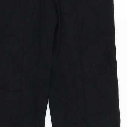 Womens UK Size 8 NEXT Regular Fit Windbreaker Black Trousers