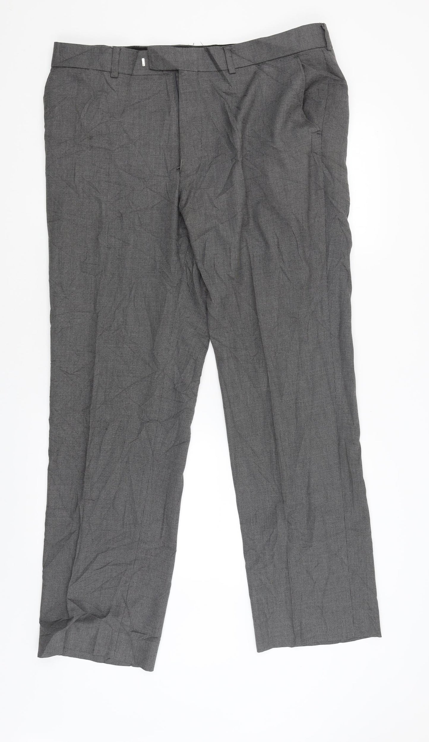 Womens UK Size 38 Preworn Regular Fit  Grey Trousers