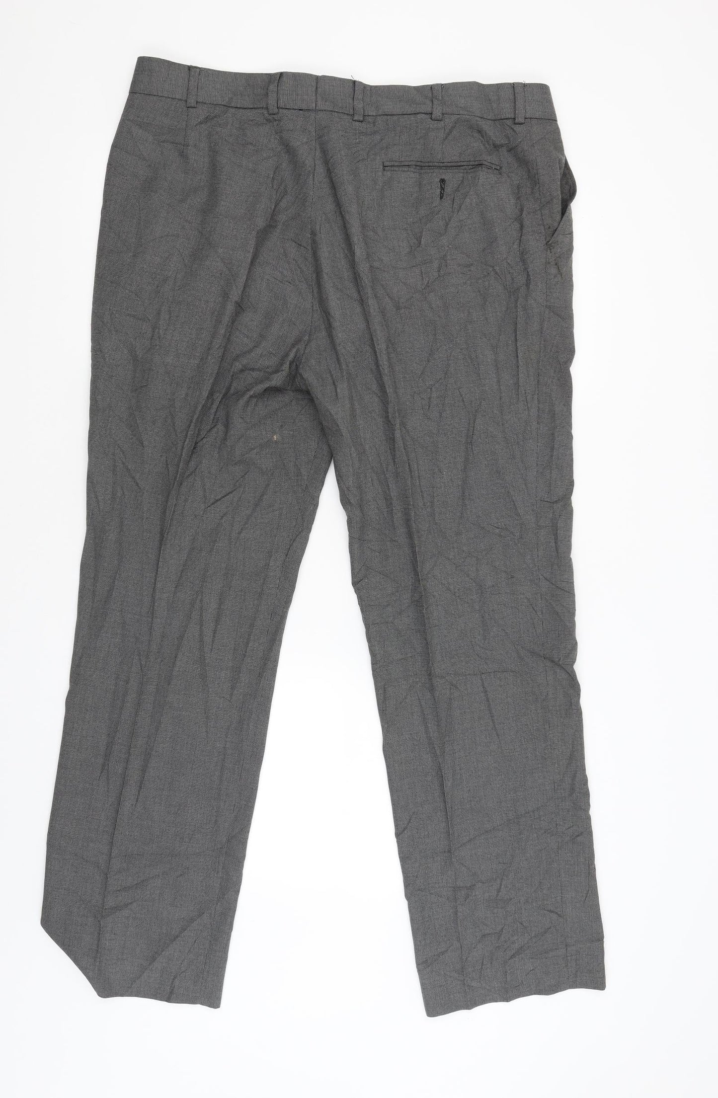 Womens UK Size 38 Preworn Regular Fit  Grey Trousers