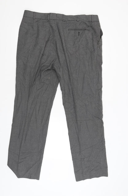 Womens UK Size 38 Preworn Regular Fit  Grey Trousers