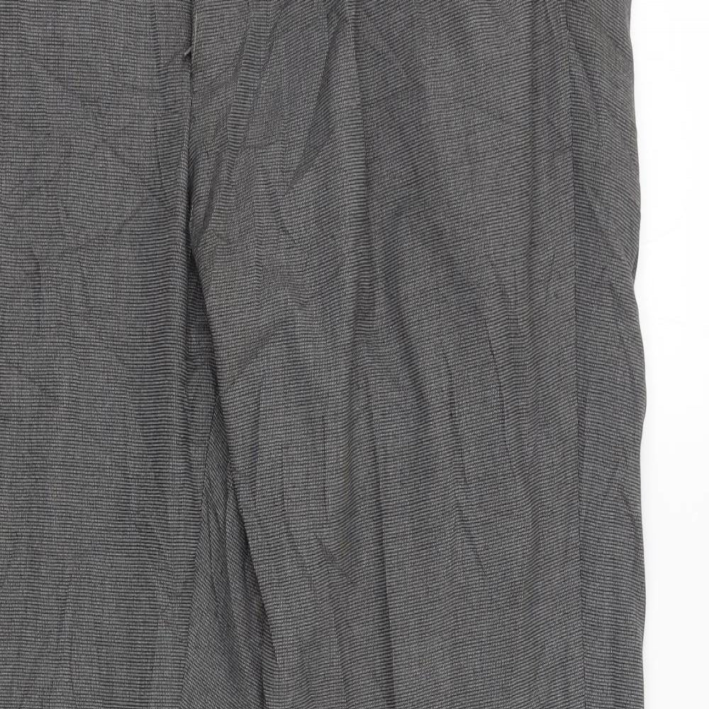 Womens UK Size 38 Preworn Regular Fit  Grey Trousers