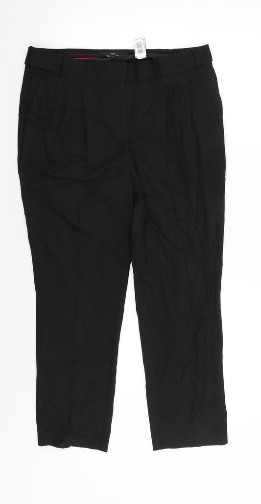 Womens UK Size 10 NEXT Regular Fit  Black Trousers
