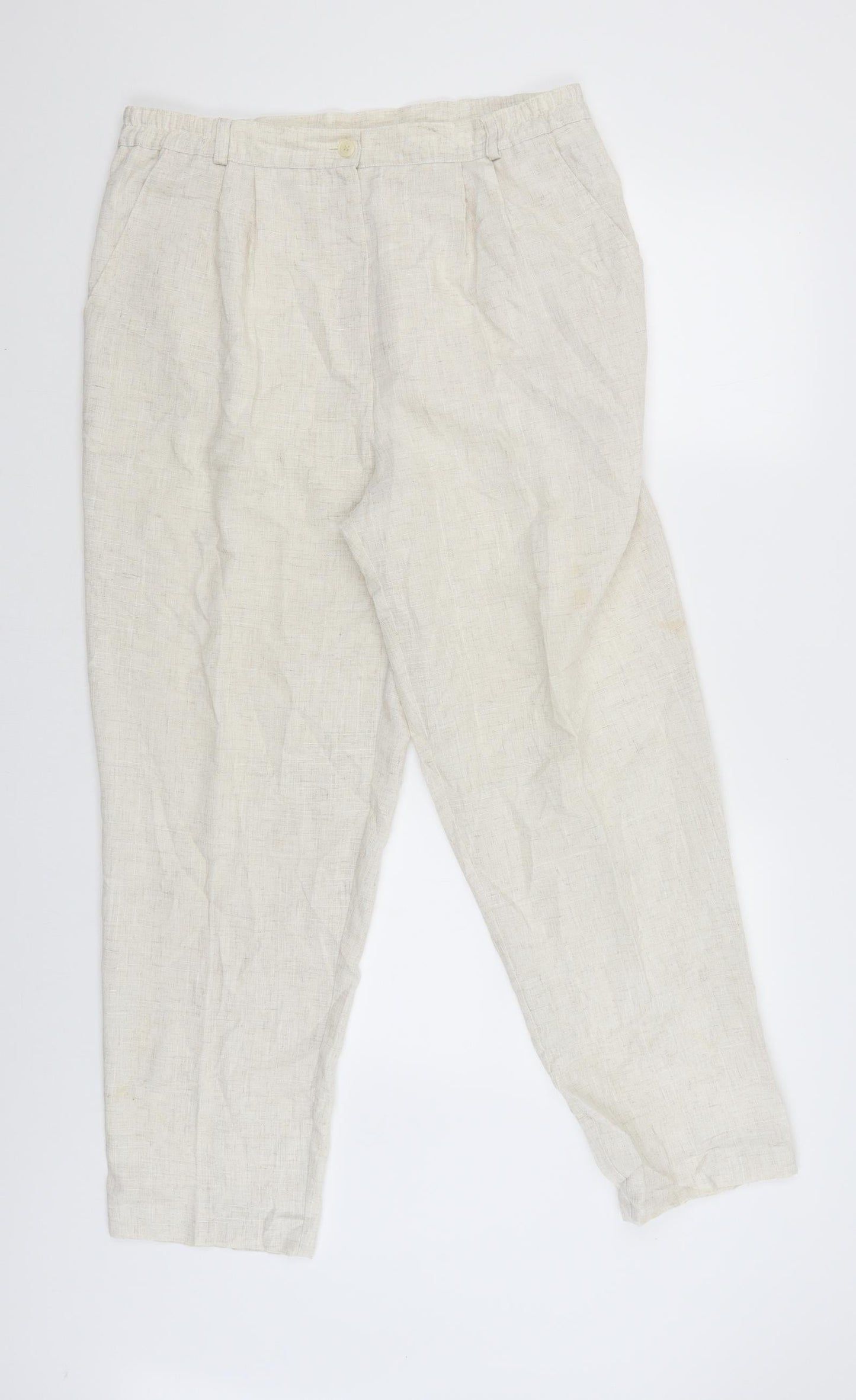 Selective Womens Beige   Jegging Trousers Size 18 L28 in