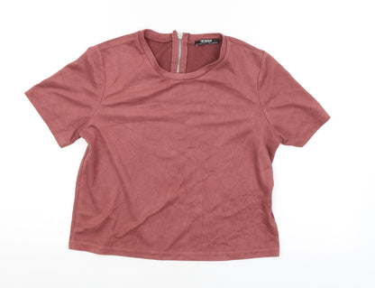 Womens UK Size S Zara Trafaluc Red Pullover Jumper