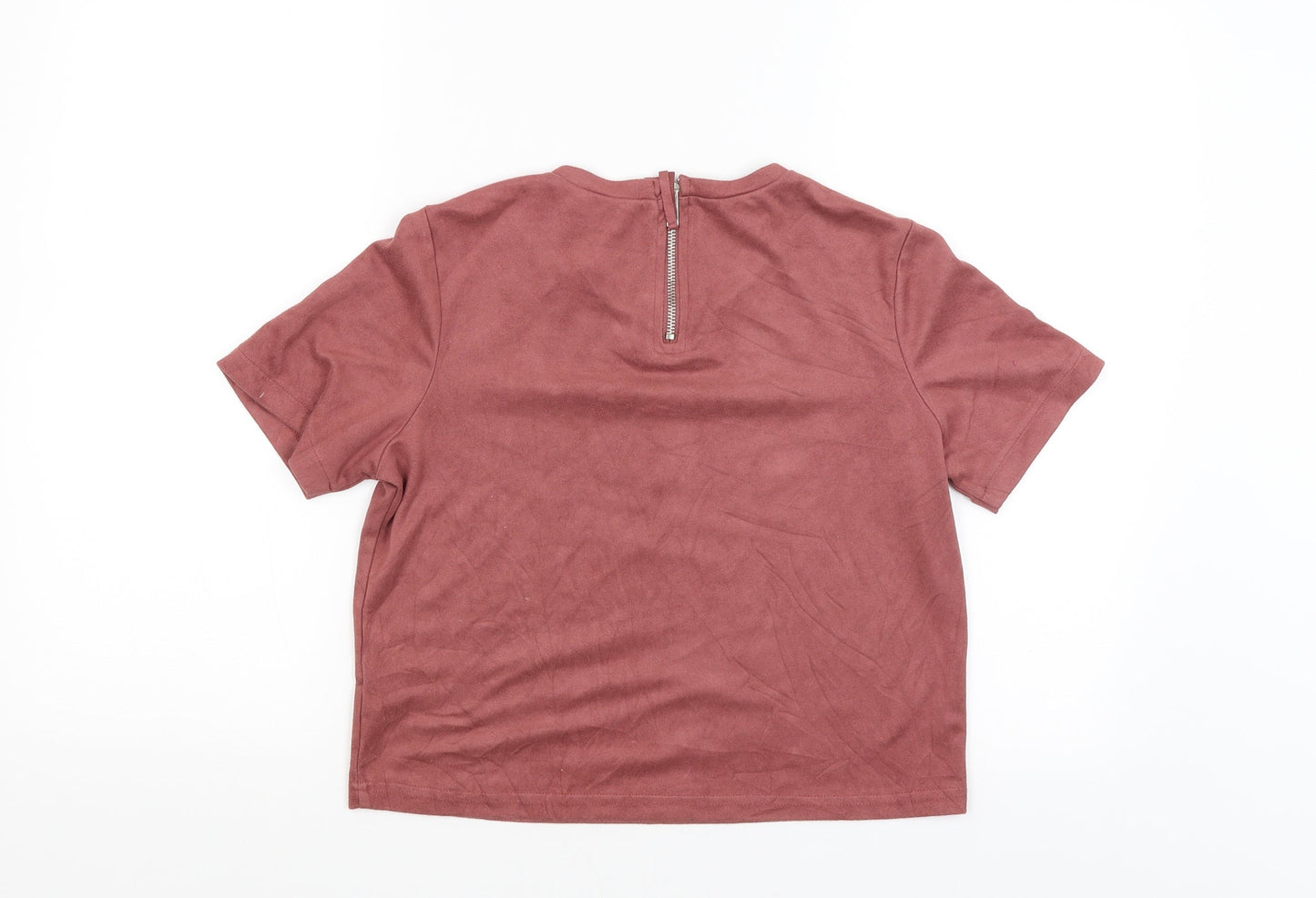 Womens UK Size S Zara Trafaluc Red Pullover Jumper