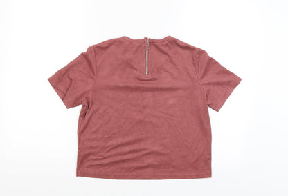 Womens UK Size S Zara Trafaluc Red Pullover Jumper