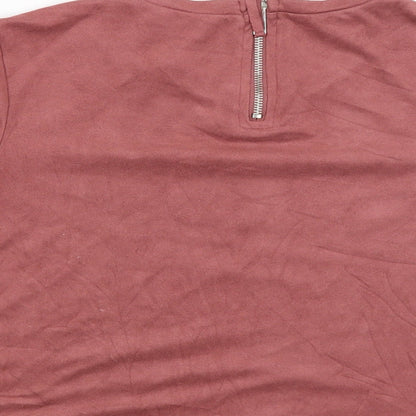 Womens UK Size S Zara Trafaluc Red Pullover Jumper