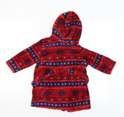 John Lewis Boys Red Solid   Gown Size 2 Years