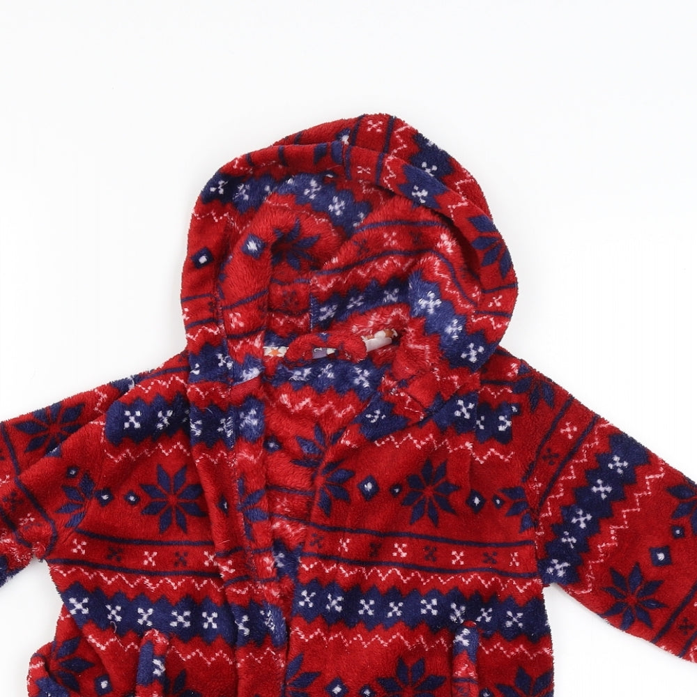 John Lewis Boys Red Solid   Gown Size 2 Years