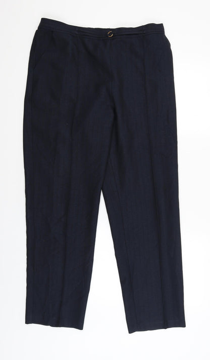 M&S Womens Blue   Jegging Trousers Size 14 L29 in