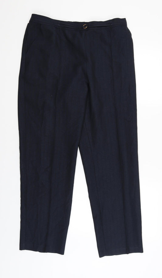 M&S Womens Blue   Jegging Trousers Size 14 L29 in