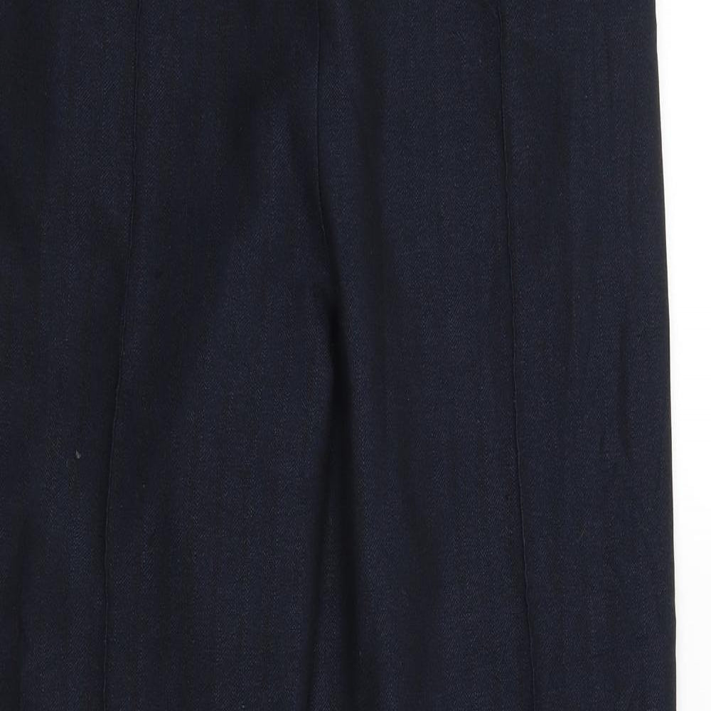 M&S Womens Blue   Jegging Trousers Size 14 L29 in
