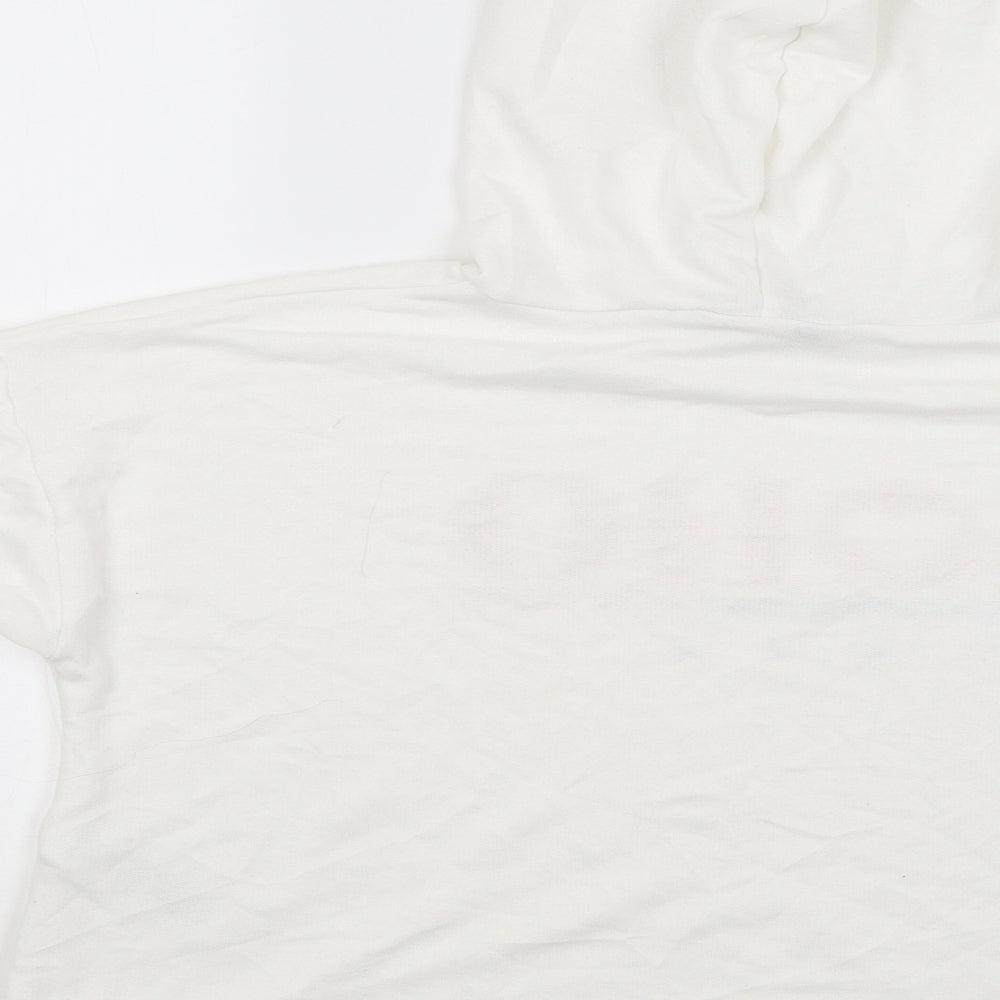 New Look Womens White   Pullover Hoodie Size 8