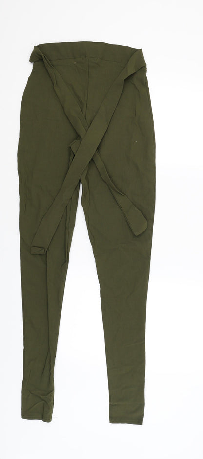 Womens UK Size 8 I SAW IT FIRST Regular Fit Capri Green Trousers