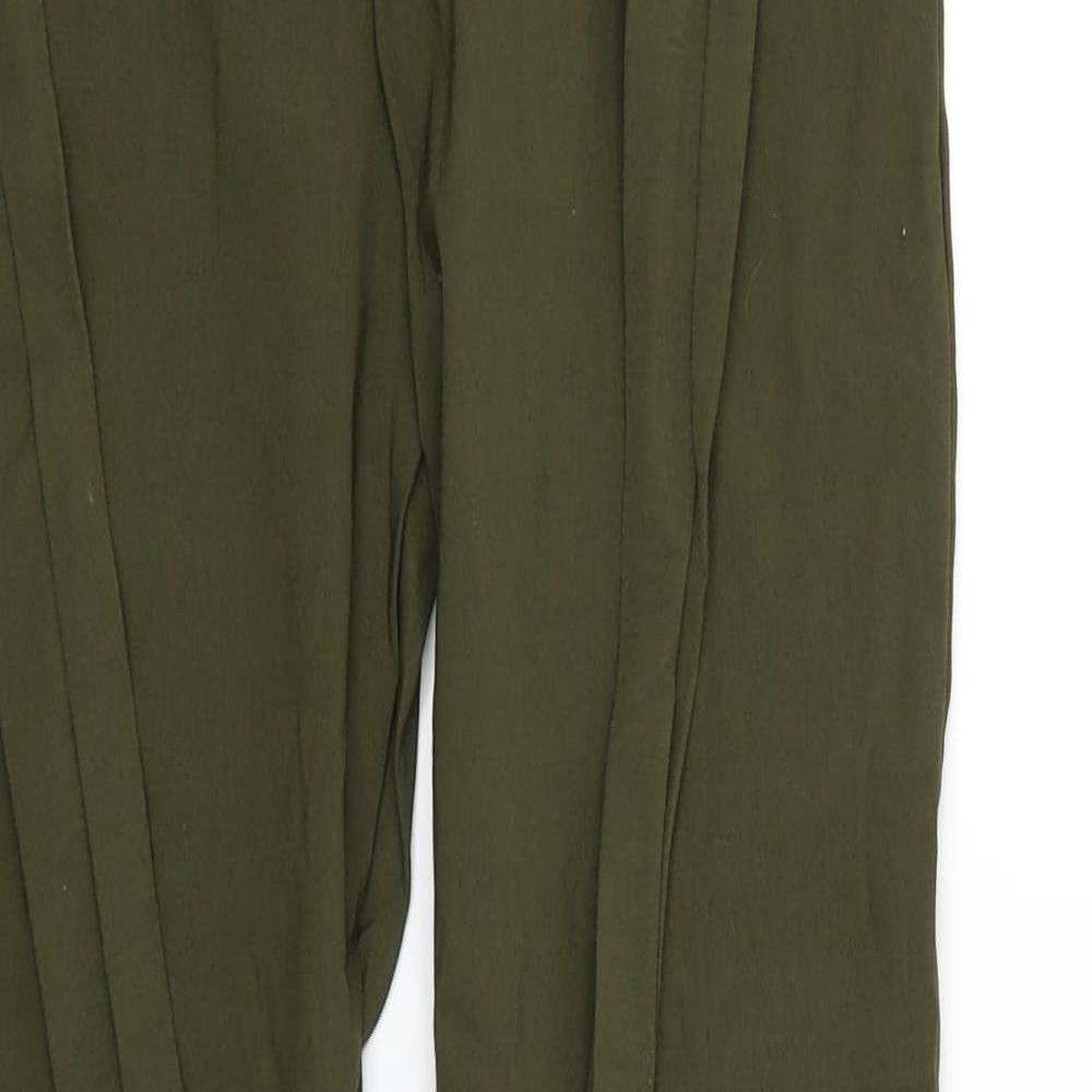 Womens UK Size 8 I SAW IT FIRST Regular Fit Capri Green Trousers