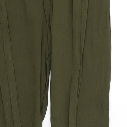 Womens UK Size 8 I SAW IT FIRST Regular Fit Capri Green Trousers