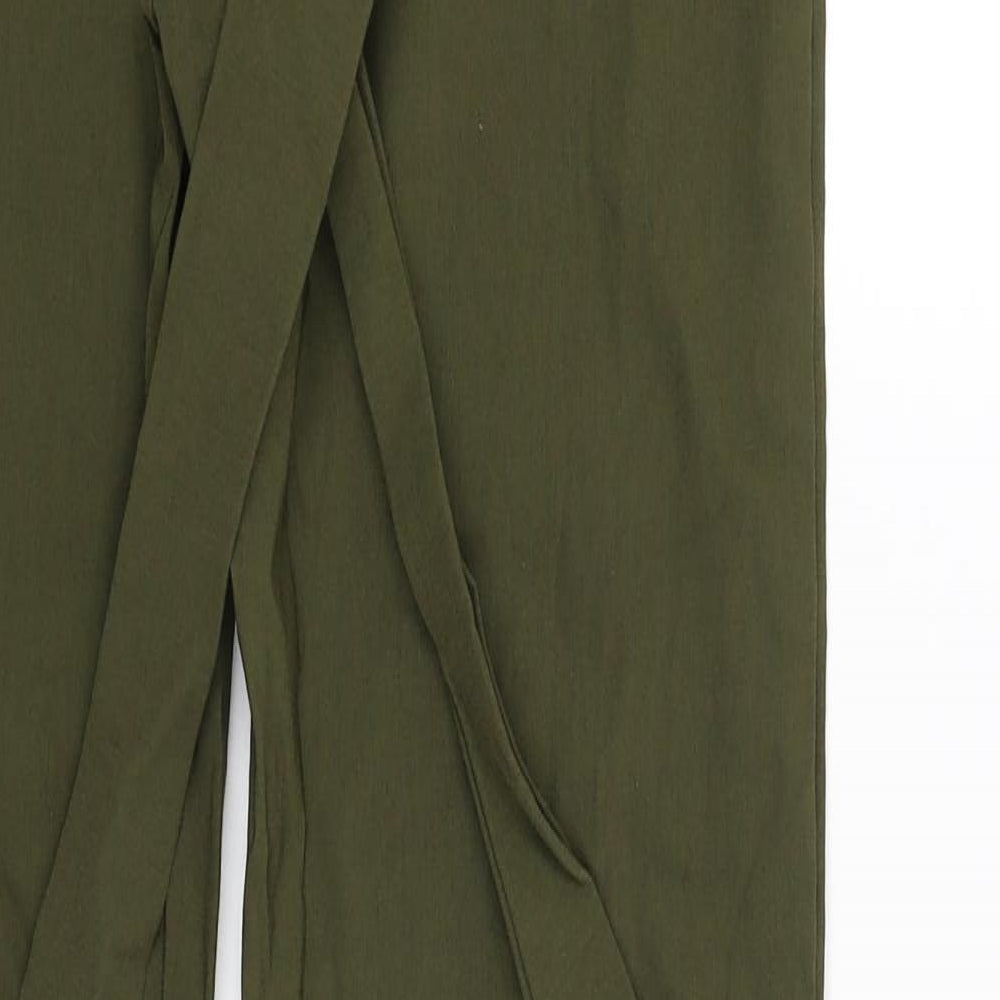 Womens UK Size 8 I SAW IT FIRST Regular Fit Capri Green Trousers