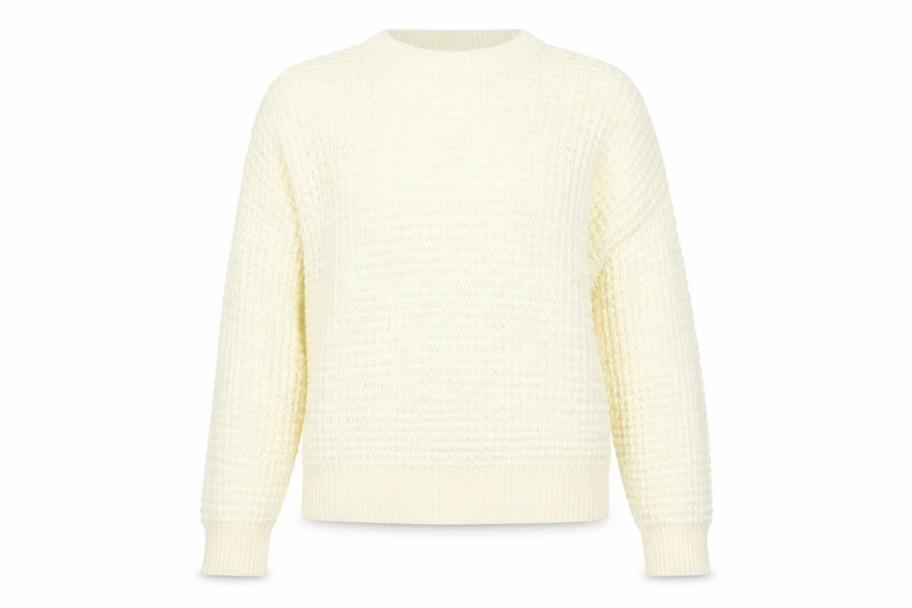 Womens UK Size M PRETTYLITTLETHING White Pullover Jumper