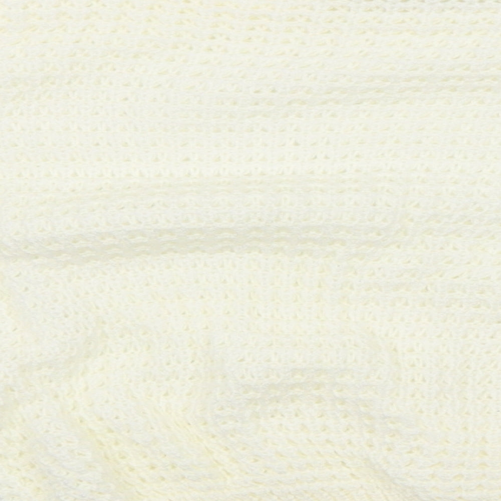 Womens UK Size M PRETTYLITTLETHING White Pullover Jumper
