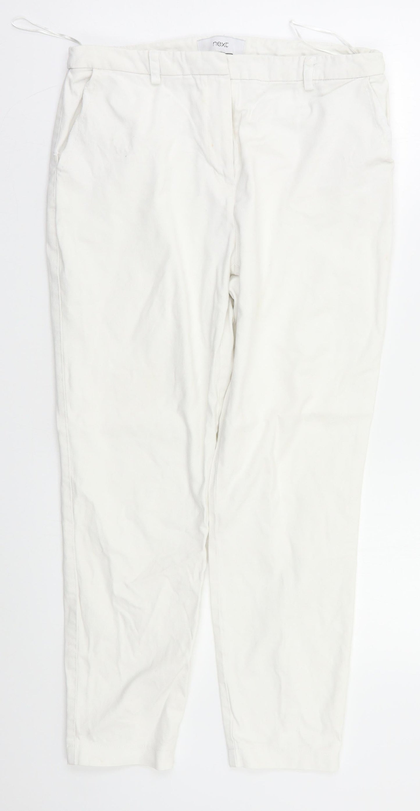 NEXT Womens White   Skinny Jeans Size 12 L25 in