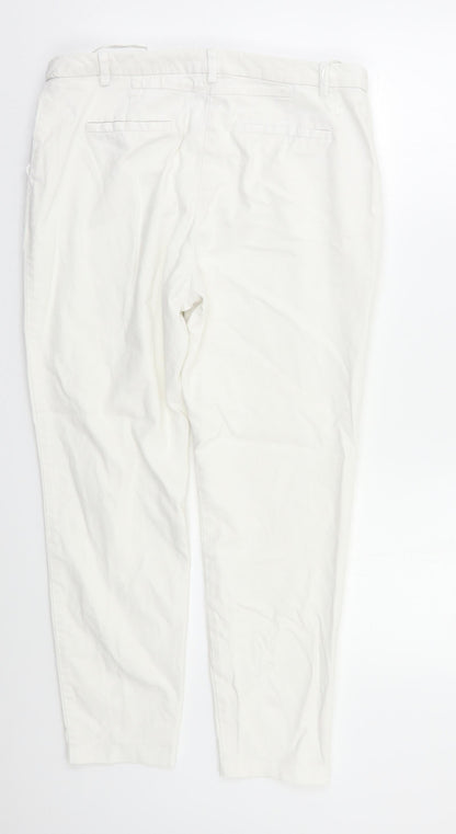 NEXT Womens White   Skinny Jeans Size 12 L25 in