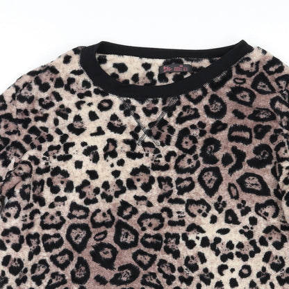 Primark Womens Brown Animal Print  Kimono Pyjama Top Size M