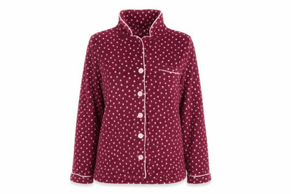 Carole Hochman Womens Red Polka Dot  Top Pyjama Top Size M