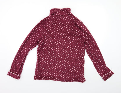 Carole Hochman Womens Red Polka Dot  Top Pyjama Top Size M