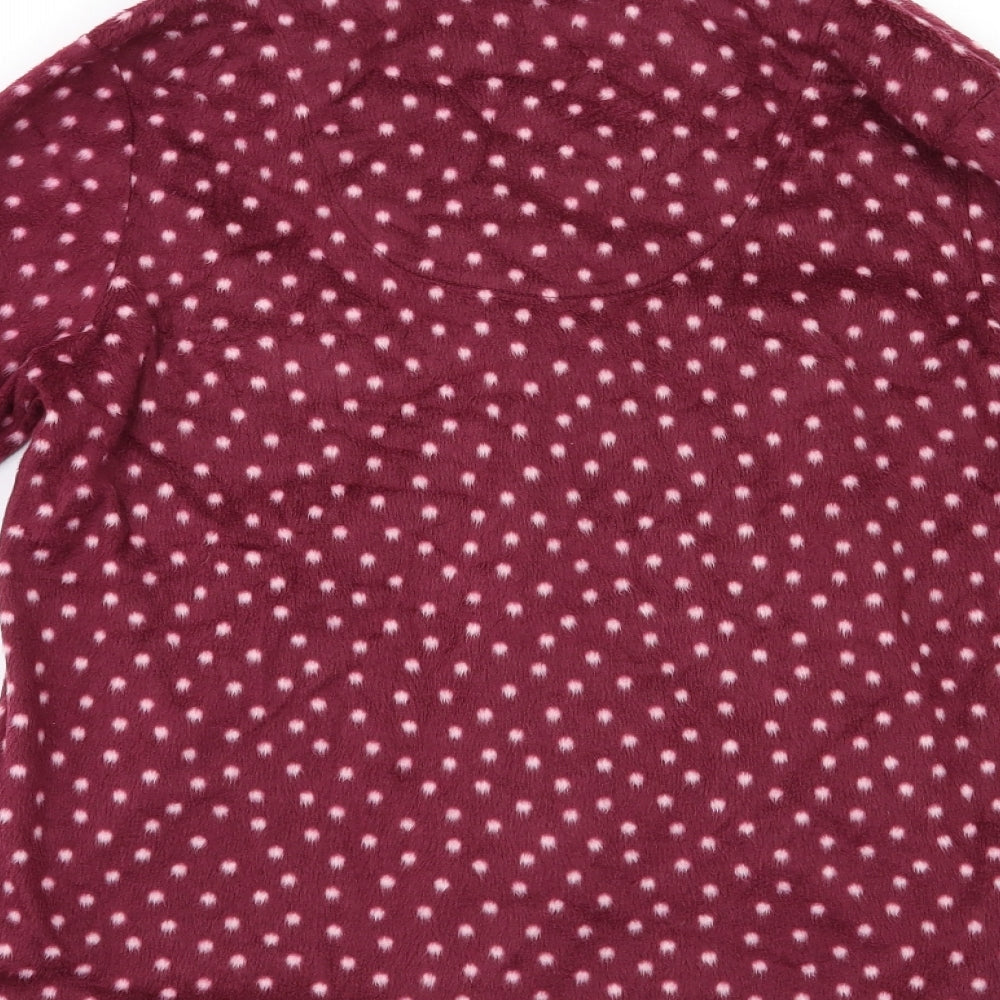 Carole Hochman Womens Red Polka Dot  Top Pyjama Top Size M