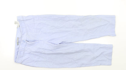 M&S Womens Blue   Bloomer Trousers Size 8 L20 in