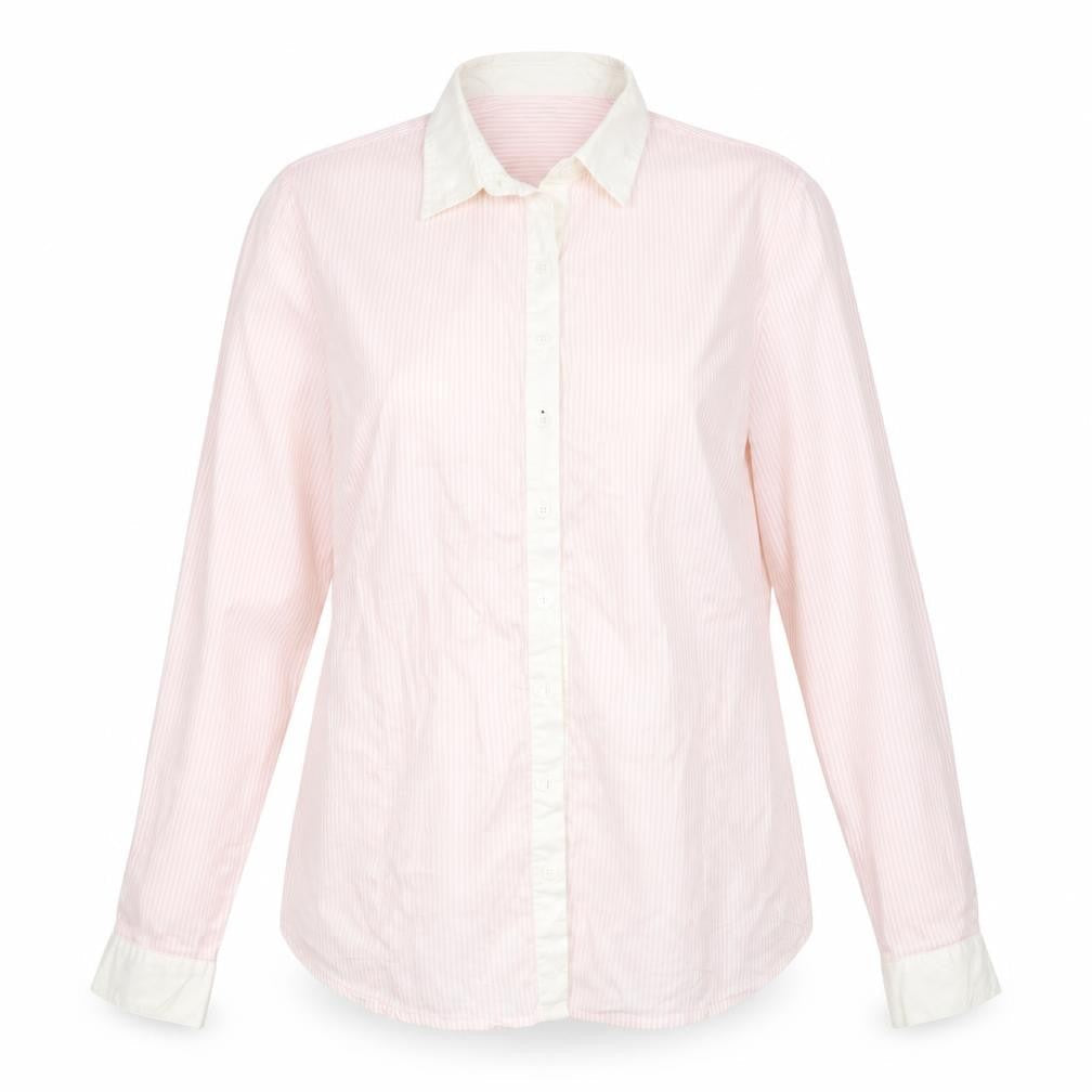 Womens UK Size 12 RESERVED Pink Basic Button-Up