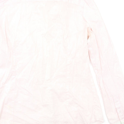 Womens UK Size 12 RESERVED Pink Basic Button-Up