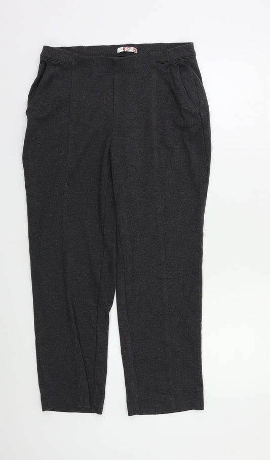 M&S Womens Brown   Trousers  Size 12 L26 in