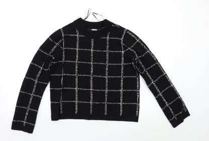 Womens UK Size M H&M Black Pullover Jumper