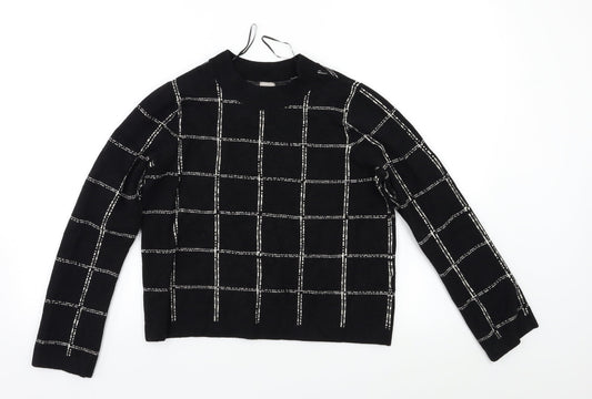 Womens UK Size M H&M Black Pullover Jumper