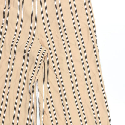 Prew Womens Multicoloured Striped  Cropped Trousers Size 12 L21 in