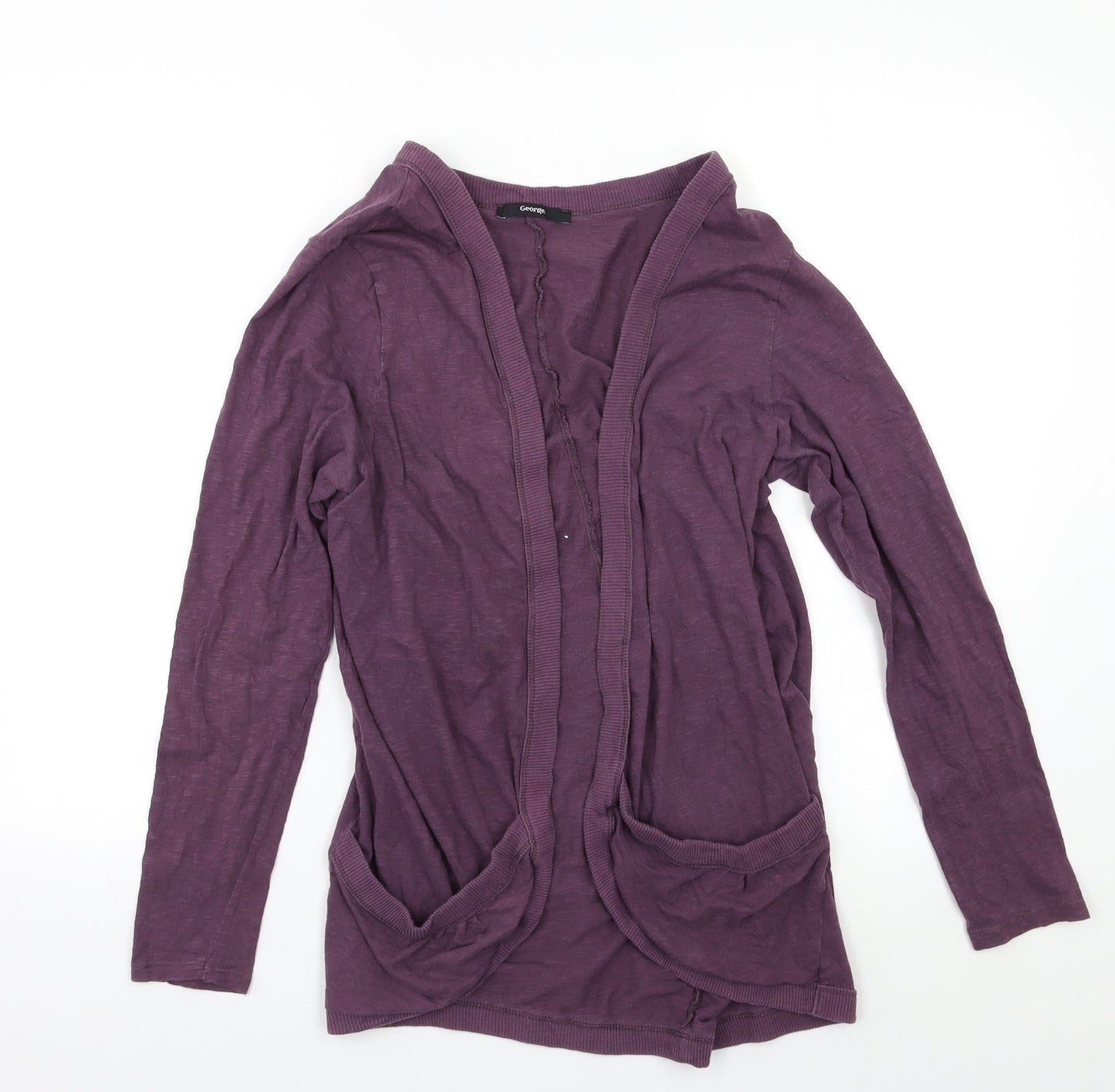 George Womens Purple   Cardigan Jumper Size M