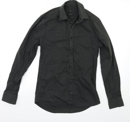River Island Mens Green    Button-Up Size XS