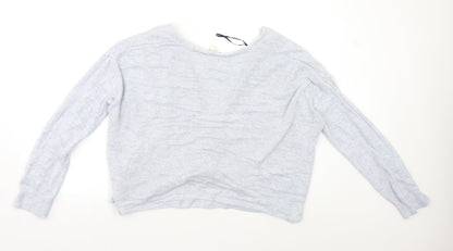 Womens UK Size M H&M Blue Cardigan Jumper