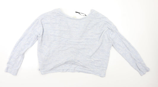 Womens UK Size M H&M Blue Cardigan Jumper