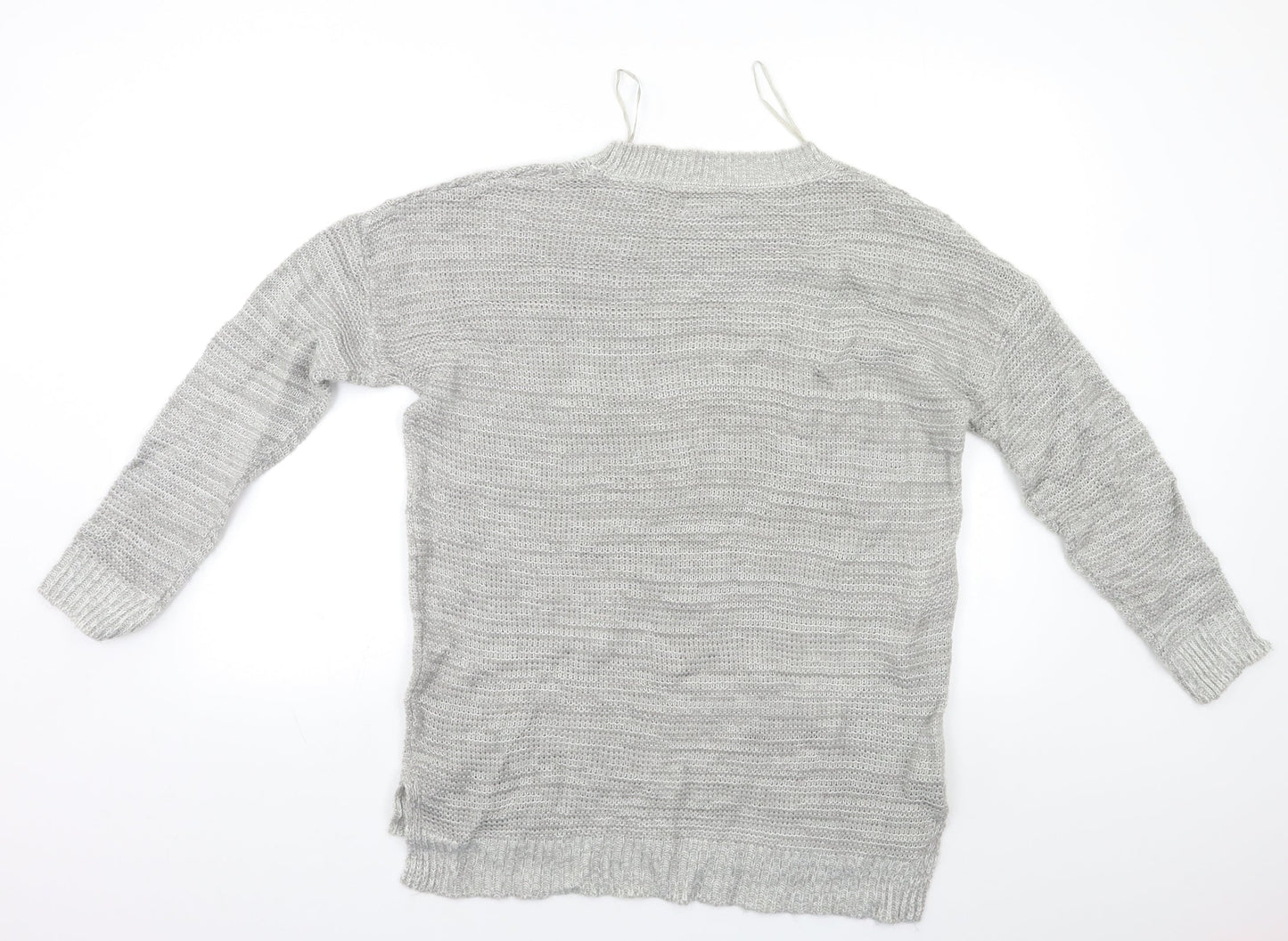 Womens UK Size M Papaya Grey Pullover Jumper