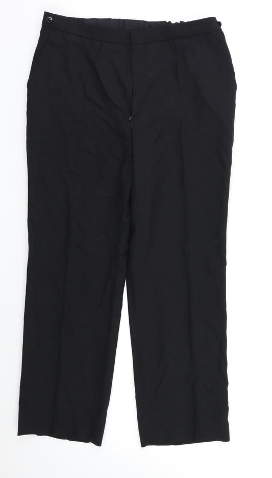 Turo Mens Black   Dress Pants Trousers Size 34 L28 in