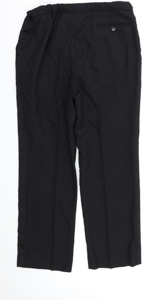 Turo Mens Black   Dress Pants Trousers Size 34 L28 in