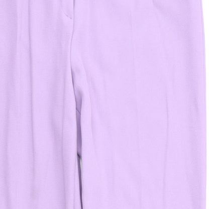 Stor Yo Womens Purple   Dress Pants Trousers Size 8 L28 in