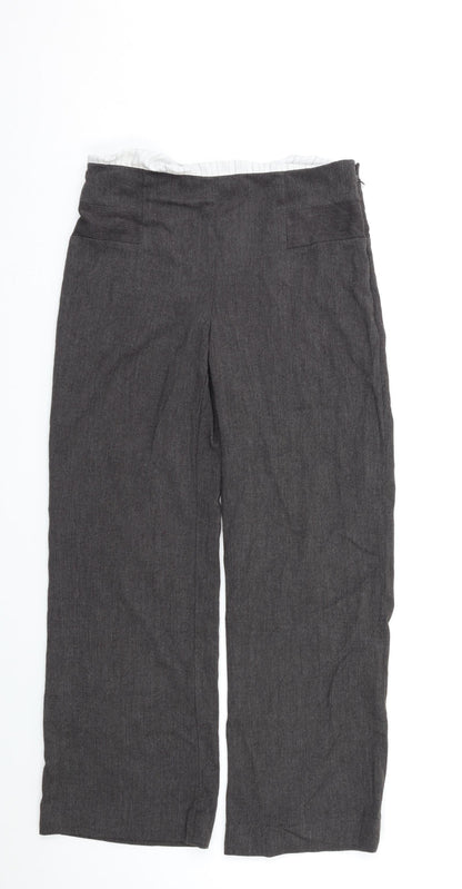 Womens UK Size 10 M&S Regular Fit  Brown Trousers