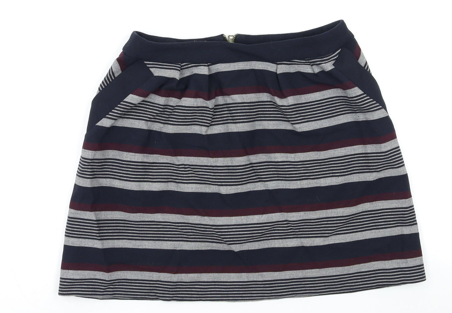Promod Womens Multicoloured Striped  Peasant Skirt Size S