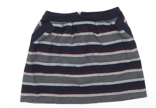 Promod Womens Multicoloured Striped  Peasant Skirt Size S