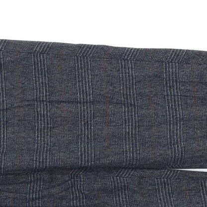 M&S Mens Grey Check  Dress Pants Trousers Size 34 L26 in